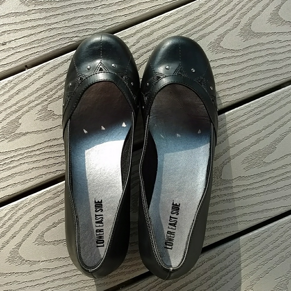 1½ inch Mini Wedge, Black Shoes